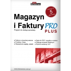 Magazyn i Faktury PRO Plus - 1 firma / 5 stanowisk